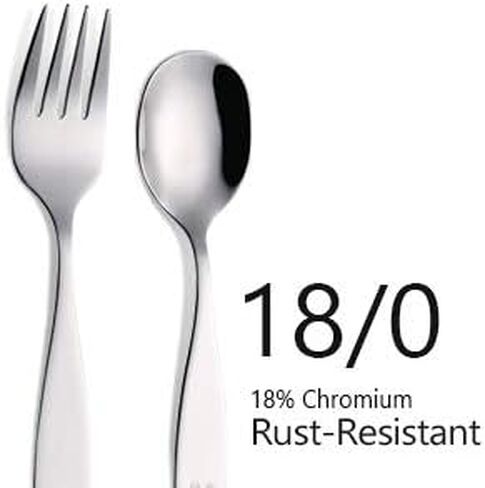 ANNOVA Kids Flatware Set - Stainless Steel Silverware Forks, Table Knife, Tablespoons - Child Toddler Utensils Dinosaur Engraved T-Rex, Triceratops, Diplodocus (Staineless Steel, 10 Pieces) in Saudi Arabia