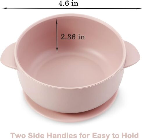 PandaEar 3 Pack Baby Bowls with Suction| Stay Put Silicone Food Bowl for Babies Kids Toddlers Infants| Food Grade Soft Safe BPA-Free Silicone (Multi-Color) in Saudi Arabia