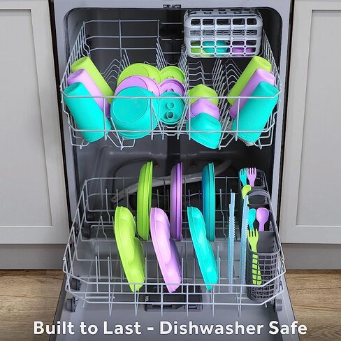 Re-Play Divided Toddler Plates Set of 3 - Deep-Walled 3 Compartment Kids Plates for Picky Eaters - Dishwasher & Microwave Safe - BPA-Free - Made in USA, Princess in Kuwait