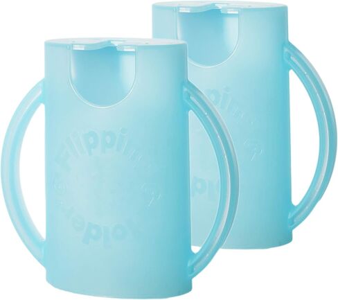 Squeeze Proof Food Pouch Holder for Toddlers, Babies, Kids, Mess Free No Squeeze Juice Box Drink and Applesauce Snack Holder with Easy Grip Handles and Lid in Saudi Arabia