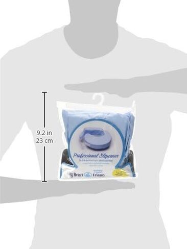My Brest Friend Nursing Pillow Waterproof Slipcover – Machine Washable Breastfeeding Cushion Cover - Pillow not Included,Vinyl, Blue in Kuwait