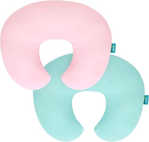 Biloban Nursing Pillow Cover 2 Pack Fit Boppy Nursing Pillow Breathable & Skin-Friendly Nursing Pillow Slipcovers for Breastfeeding Mom Comfortable & Machine Washable Nursing Pillow Covers in Saudi Arabia