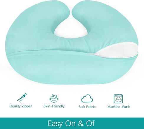 Biloban Nursing Pillow Cover 2 Pack Fit Boppy Nursing Pillow Breathable & Skin-Friendly Nursing Pillow Slipcovers for Breastfeeding Mom Comfortable & Machine Washable Nursing Pillow Covers in Saudi Arabia