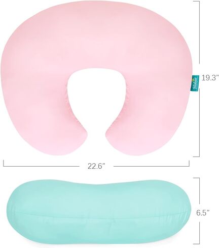 Biloban Nursing Pillow Cover 2 Pack Fit Boppy Nursing Pillow Breathable & Skin-Friendly Nursing Pillow Slipcovers for Breastfeeding Mom Comfortable & Machine Washable Nursing Pillow Covers in Saudi Arabia
