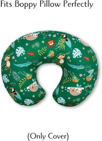 2 Pack Nursing Pillow Covers and 39 Inches x 39 Inches Muslin Swaddle Blanket with Burp Cloths %100 Cotton Slipcovers for Breastfeeding Pillows for Baby Girl & Boy |Fits Boppy Pillow | Koala | Animal in Saudi Arabia