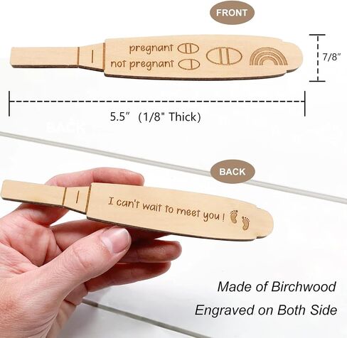 Blinking Stars Pregnancy Test Keepsake Box, Surprise Pregnancy Announcements for Grandparents Dad Aunt and Uncle, Wooden Baby Annouced Box for Grandma Auntie in Saudi Arabia