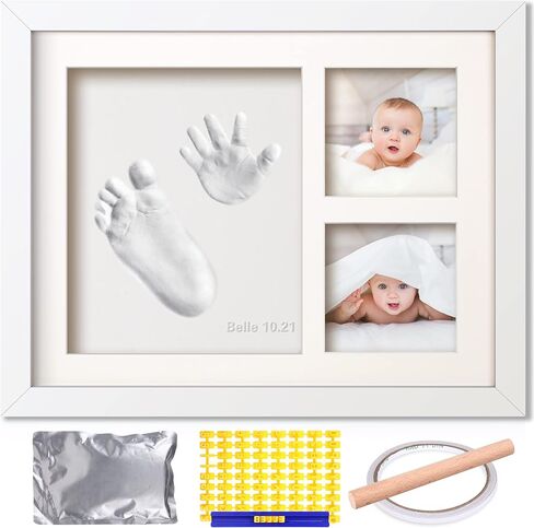 ار كوايت مجموعة بصمات اليد والقدم للاطفال، اطار تذكاري لبصمات اليد، هدية شخصية لحديثي الولادة من البنات والاولاد، هدايا حفل استقبال المولود الجديد، اطارات صور ديكور لغرفة الاطفال in Kuwait