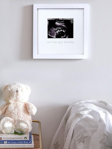 Tiny Ideas Love at First Sight Sonogram Keepsake Photo Frame, Ultrasound Photo Frame for Baby Girl or Baby Boy, 1 Count (Pack of 1) in Kuwait