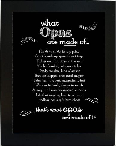 The Grandparent Gift Grand dad What Granddads are Made of Sentiment Frame for Grandpas in Saudi Arabia