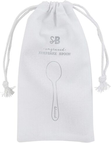 Stephan Baby Engraved Stainless Steel Keepsake Spoon, Blessed in Saudi Arabia