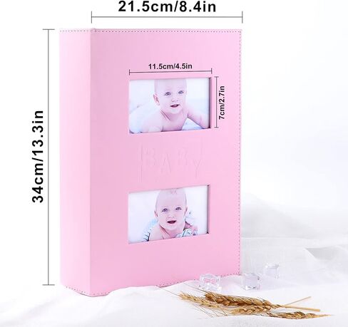 ألبوم صور Ywlake Baby مقاس 4x6 500 صورة للجيب، غطاء جلدي لحديثي الولادة، ألبوم Bebe يحمل 500 صورة أفقية ورأسية باللون الوردي in Kuwait