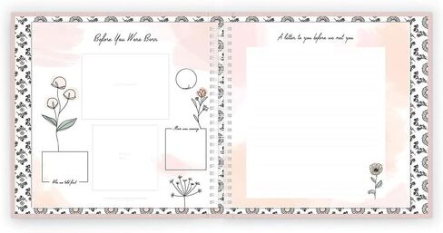 Lucy Darling Wildflower Meadow Theme Luxury Baby Memory Book - First Year Journal Album Photo Book To Capture Precious Memories - Keepsake Pregnancy Baby Record Book For Girl in Saudi Arabia