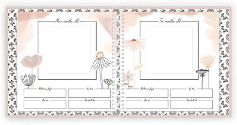 Lucy Darling Wildflower Meadow Theme Luxury Baby Memory Book - First Year Journal Album Photo Book To Capture Precious Memories - Keepsake Pregnancy Baby Record Book For Girl in Saudi Arabia