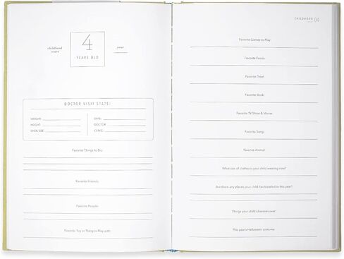 Promptly Journals, A Complete Childhood History: From Pregnancy to 18 Years Old (Aloe Green, Leatherette) | Baby Book and Pregnancy Journal | Baby Memory Book in Saudi Arabia