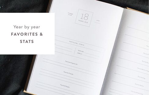 Promptly Journals, A Complete Childhood History: From Pregnancy to 18 Years Old (Aloe Green, Leatherette) | Baby Book and Pregnancy Journal | Baby Memory Book in Saudi Arabia