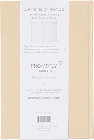 Promptly Journals, A Complete Childhood History: From Pregnancy to 18 Years Old (Aloe Green, Leatherette) | Baby Book and Pregnancy Journal | Baby Memory Book in Saudi Arabia