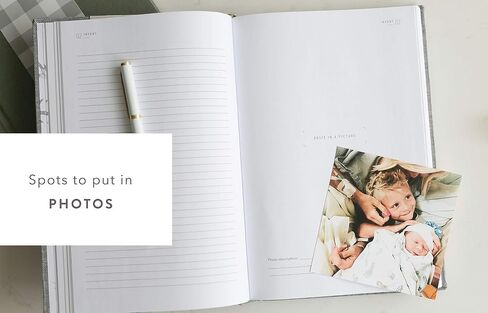 Promptly Journals, A Complete Childhood History: From Pregnancy to 18 Years Old (Aloe Green, Leatherette) | Baby Book and Pregnancy Journal | Baby Memory Book in Saudi Arabia