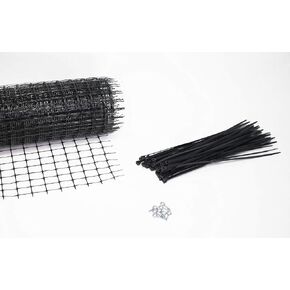 KidKusion Deck Guard | Made in USA | 30’ L x 38" H Clear Net | Outdoor Balcony Stair, Deck Rail Net | Child and Pet Safety | Cat Net | Apartment Railing Screen Guard in Saudi Arabia