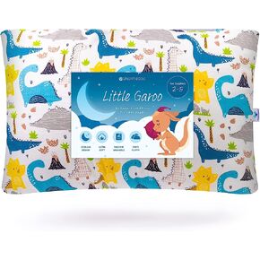 Pharmedoc Little Garoo Toddler Pillow with Pillowcase – 14x19 Pillow – Dino Cotton Toddler Pillows for Sleeping, Kids Pillow, Travel Pillows for Sleeping, Mini Pillow, Toddler Bed Pillows in Kuwait