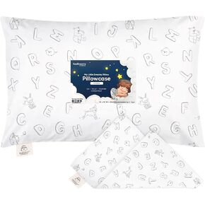كيس وسادة للأطفال الصغار من KeaBabies مقاس 13 × 18 - كيس وسادة عضوي للأطفال الصغار للصبي والأطفال - غطاء وسادة من القطن الطبيعي بنسبة 100% للوسائد الصغيرة النائمة - تُباع الوسادة بشكل منفصل (Vroom) in Kuwait