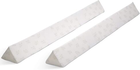 Serta Perfect Sleeper Extra Long Foam Bedrail - Guardrail for Toddlers & Kids with Water-Resistant, Non-Slip & Machine Washable Cover - 2pk, White in Saudi Arabia
