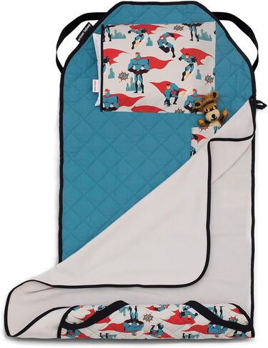 Urban Infant Tot Cot Kids Nap Mat - Toddler Preschool Daycare Bedding Cover with Blanket and Pillow - Seattle in Saudi Arabia