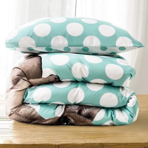 Tadpoles Toddler FURever Duvet Cover Set, Turquoise (TDDCS003) in Kuwait