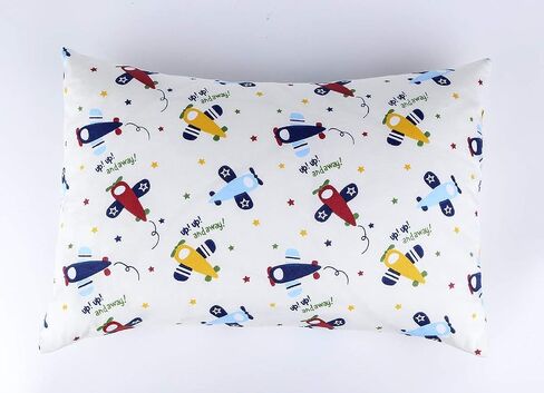Kids Toddler Pillowcases 2 Packs Boy 100% Cotton 14x19 Fits Toddler Bedding Pillow 14x19, 13x18 Small Pillow (Blue Dinosaurs) in Saudi Arabia