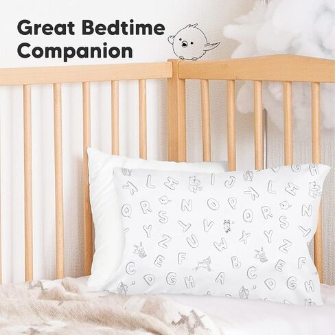 كيس وسادة للأطفال الصغار من KeaBabies مقاس 13 × 18 - كيس وسادة عضوي للأطفال الصغار للصبي والأطفال - غطاء وسادة من القطن الطبيعي بنسبة 100% للوسائد الصغيرة النائمة - تُباع الوسادة بشكل منفصل (Vroom) in Kuwait