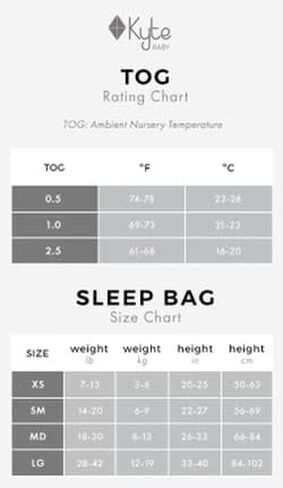 KYTE BABY Sleep Bag 1.0 TOG, Rayon Made From Bamboo Wearable Blanket, Dual Zipper For Infants And Toddlers Nursery Essentials in Saudi Arabia