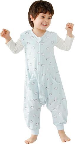 HOMEAL Toddler Sleep Sacks 5t-7t - Sleeveless Sleep Sack with Legs in Saudi Arabia