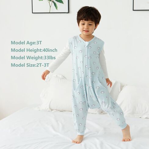 HOMEAL Toddler Sleep Sacks 5t-7t - Sleeveless Sleep Sack with Legs in Saudi Arabia