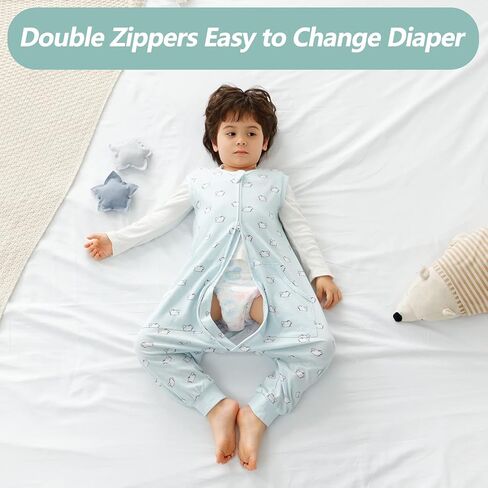 HOMEAL Toddler Sleep Sacks 5t-7t - Sleeveless Sleep Sack with Legs in Saudi Arabia