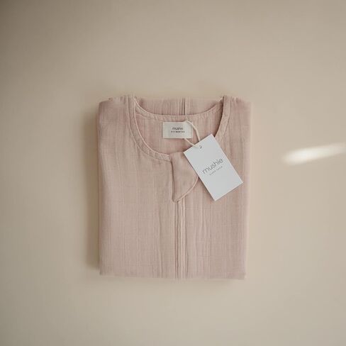 mushie Baby Wearable Blanket | 100% Organic Cotton Muslin | Sleeping Bag For Infants (Blush) in Kuwait