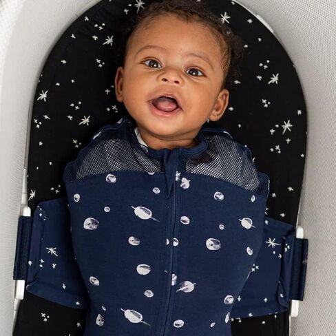 Happiest Baby SNOO Organic Cotton Sleep Sack, Medium | Attaches Securely to SNOO Bassinet, Helps Prevent Rolling, GOTS Certified Organic Cotton, Arms-Out Transition, Two-Way Zipper in Saudi Arabia