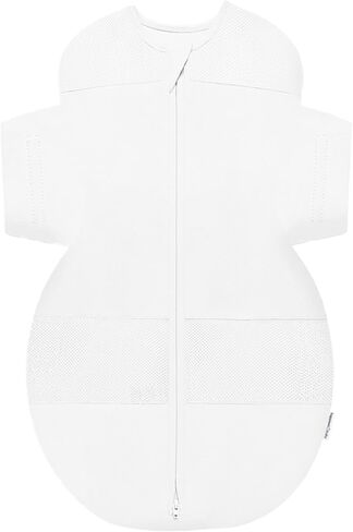 Happiest Baby SNOO Organic Cotton Sleep Sack, Medium | Attaches Securely to SNOO Bassinet, Helps Prevent Rolling, GOTS Certified Organic Cotton, Arms-Out Transition, Two-Way Zipper in Saudi Arabia