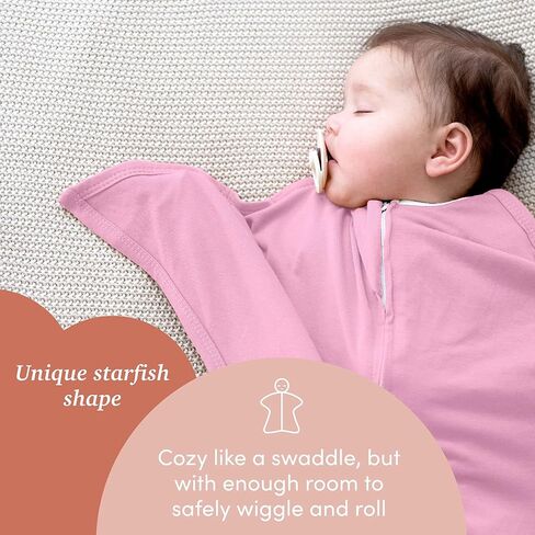 قماط SleepingBaby Zipadee-Zip Transition - بطانية قماط مريحة للأطفال مع سحاب مريح - بطانية واسعة يمكن ارتداؤها لسهولة تغيير الحفاضات - أزرق مخضر كلاسيكي، صغير (4-8 أشهر) in Kuwait