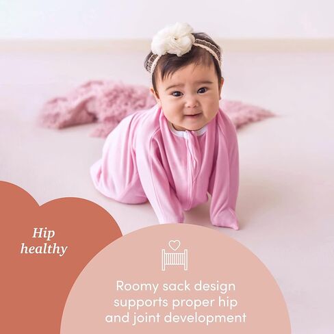 قماط SleepingBaby Zipadee-Zip Transition - بطانية قماط مريحة للأطفال مع سحاب مريح - بطانية واسعة يمكن ارتداؤها لسهولة تغيير الحفاضات - أزرق مخضر كلاسيكي، صغير (4-8 أشهر) in Kuwait