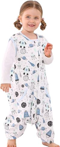 WONDAY Baby Sleep Sack, Sleep Sack 12-18 Months, Sleep Sack Baby Wearable Blanket, Toddler Baby Sleep Sack with Feet, Sleeveless Breathable Sleep Sacks 18-24 Months in Saudi Arabia