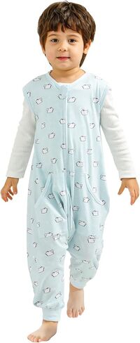 WONDAY Baby Sleep Sack, Sleep Sack 12-18 Months, Sleep Sack Baby Wearable Blanket, Toddler Baby Sleep Sack with Feet, Sleeveless Breathable Sleep Sacks 18-24 Months in Saudi Arabia