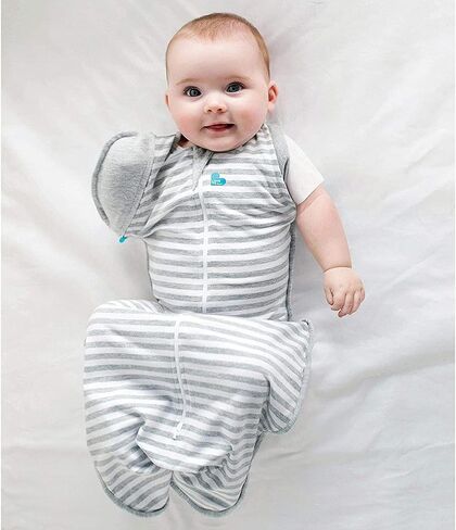 Love to Dream Swaddle Up Transition Bag, Medium (6-8.5kg), Ideal for 20-24°C, Patented Zip-Off Wings, Help Baby Transition from Being Swaddled to Arms-Free When Showing Signs of Rolling, Pink in Saudi Arabia