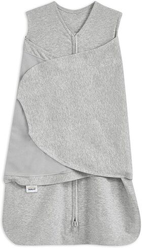 HALO 100% Cotton Sleepsack Swaddle, 3-Way Adjustable Wearable Blanket, TOG 1.5, Solid White, Small, 3-6 Months in Saudi Arabia