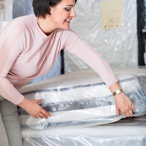 Crib Mattress Storage Bag - Extra-Tough USA-Made 4+ Mil Bag - Stronger Than Standard Bags - Best Protection for Moving or Storage - Waterproof, Extra Tear- and Puncture-Resistant in Saudi Arabia