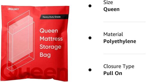 Crib Mattress Storage Bag - Extra-Tough USA-Made 4+ Mil Bag - Stronger Than Standard Bags - Best Protection for Moving or Storage - Waterproof, Extra Tear- and Puncture-Resistant in Saudi Arabia