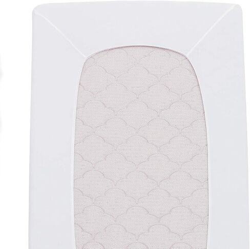 Newton Baby Waterproof Crib Mattress Pad | 100% Breathable Quilted Layer for Comfort & Universal Fitted Skirt for Secure Fit | Machine Washable | Crib Mattress Protector Pad Waterproof, 1 Pack in Saudi Arabia