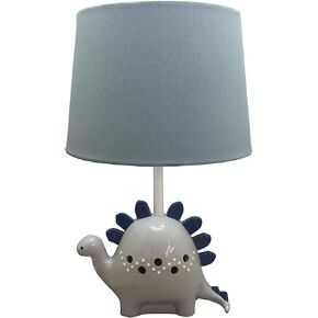 Levtex Baby - Night Owl Table Lamp and Shade - Dinosaur Base with Blue Canvas Shade Lamp - Nursery Accessories - Measurements: 22 in. high and 6 in. Diameter in Saudi Arabia