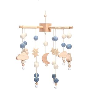 JETM·HH Baby Crib Mobile Arm Wooden Holder 30 inch Beech Hangers with Rotating Music Box Nursery Decor Attachment Safe Anti Slip Set in Saudi Arabia