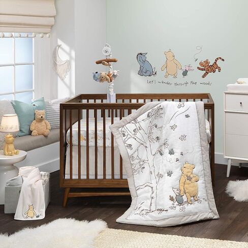 مصباح طاولة Lambs & Ivy Disney Baby Storytime Pooh ثلاثي الأبعاد مع غطاء in Saudi Arabia