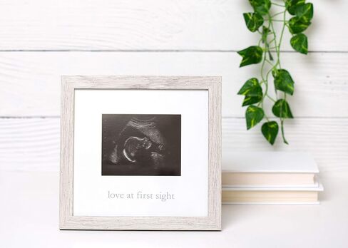 Kate & Milo Our Little Miracle Sonogram Frame, Classic Wooden Picture Frame, Gender-Neutral Baby Nursery Décor in Saudi Arabia