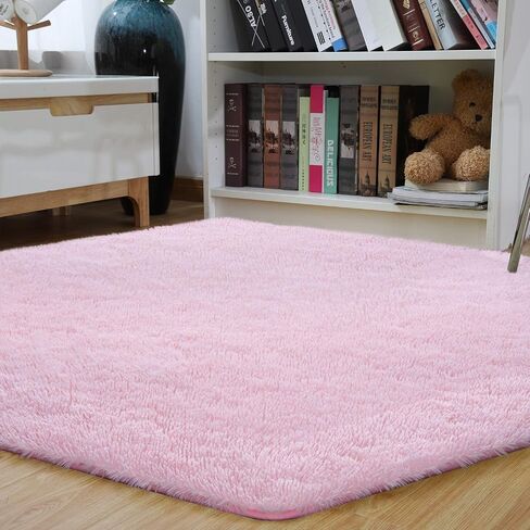 junovo Ultra Soft Rug for Nursery Children Room Baby Room Home Decor Dormitory Hexagon Carpet for Playhouse Princess Tent Kids Play Castle, Diameter 4.6 ft, Blush in Saudi Arabia